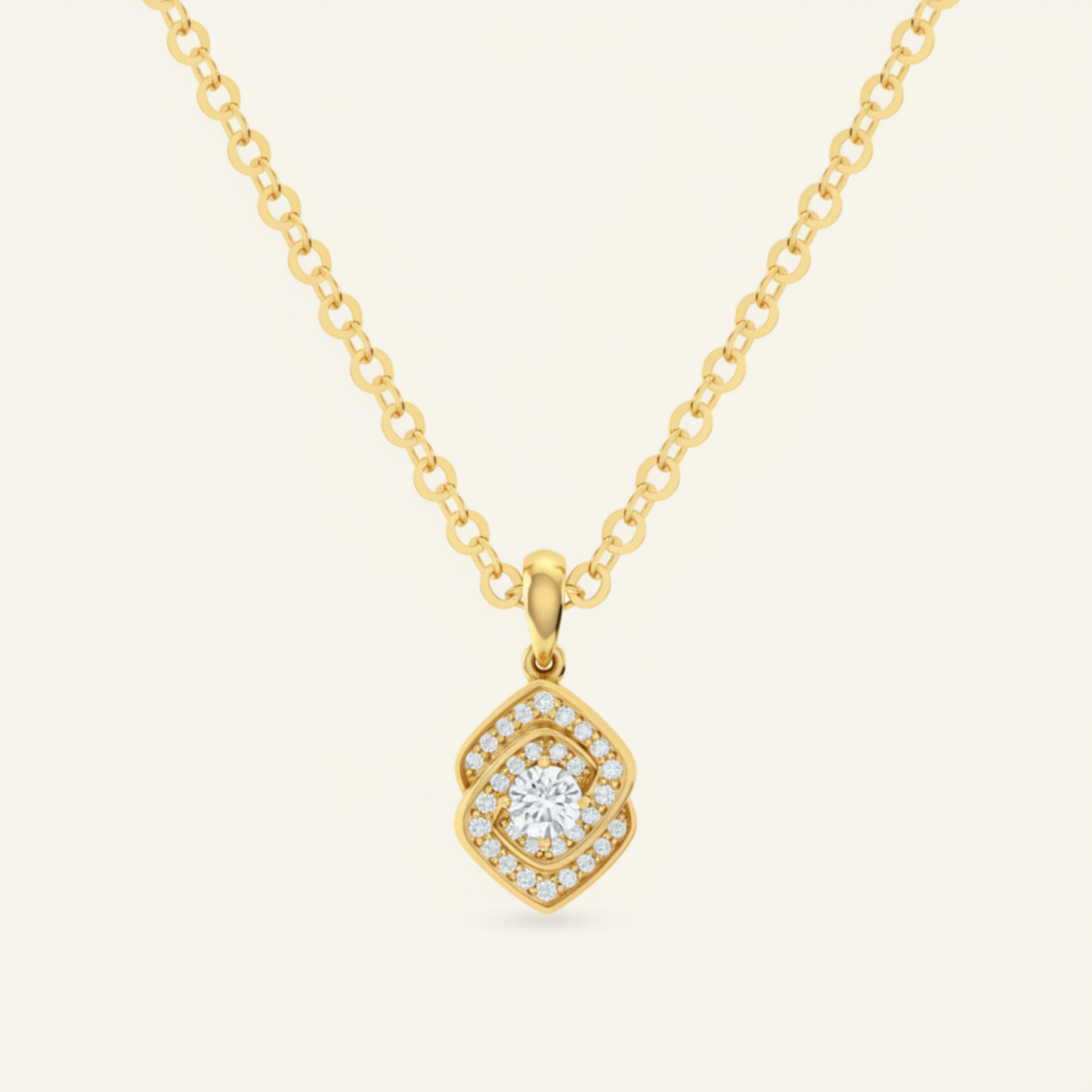 Ivée Halo Pendant Necklace